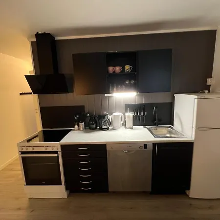 Lunt Og Trivelig I Sentrum Rosa شقة هارستاد